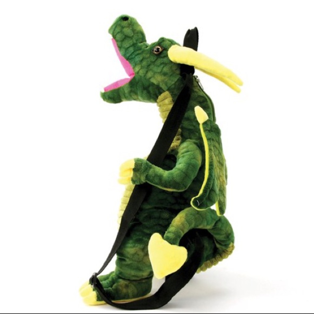Unisex Cosplay Green Magical Dragon Cute Plush 3D Backpack Bag - Picture 4 of 5